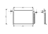 Kondensor, klimatanläggning 18005244 International Radiators