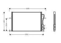 Kondensor, klimatanläggning 18005259 International Radiators
