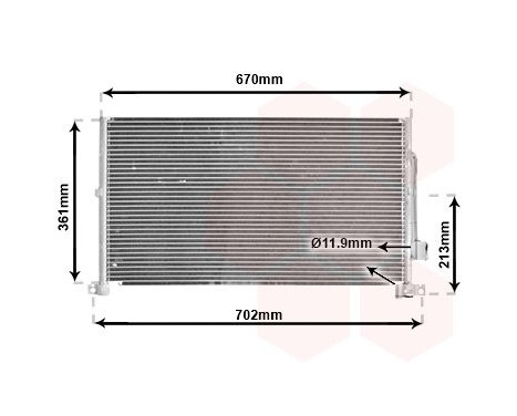 Kondensor, klimatanläggning 18005302 International Radiators, bild 2