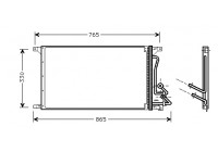 Kondensor, klimatanläggning 18005304 International Radiators
