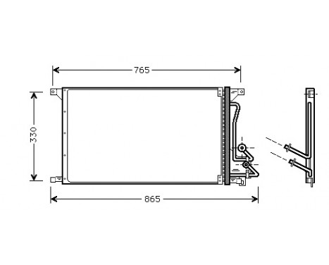 Kondensor, klimatanläggning 18005304 International Radiators