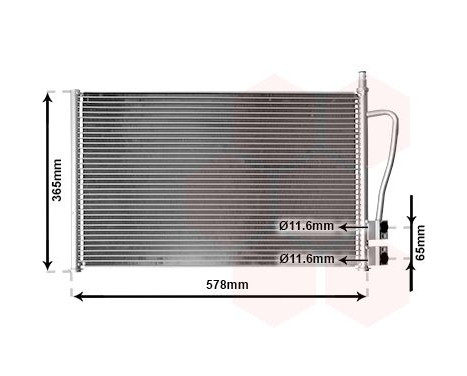 Kondensor, klimatanläggning 18005328 International Radiators