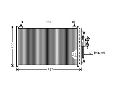 Kondensor, klimatanläggning 18005347 International Radiators