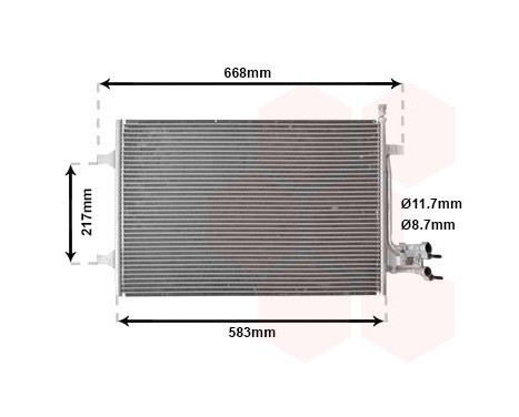 Kondensor, klimatanläggning 18005395 International Radiators, bild 2