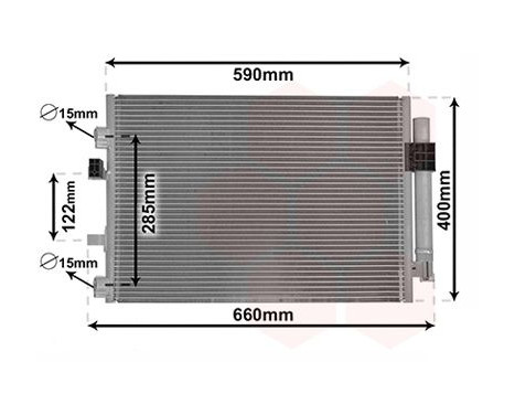 Kondensor, klimatanläggning 18005484 International Radiators