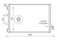 Kondensor, klimatanläggning 18005487 International Radiators