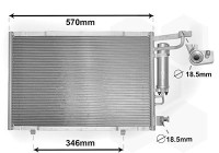 Kondensor, klimatanläggning 18005615 International Radiators Plus