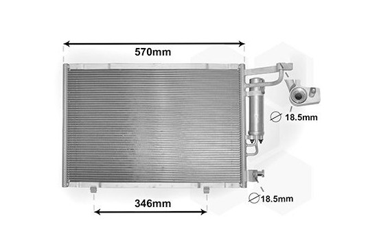 Kondensor, klimatanläggning 18005615 International Radiators Plus