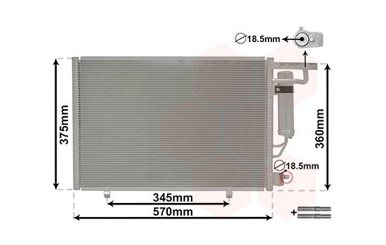 Kondensor, klimatanläggning 18015704 International Radiators Plus
