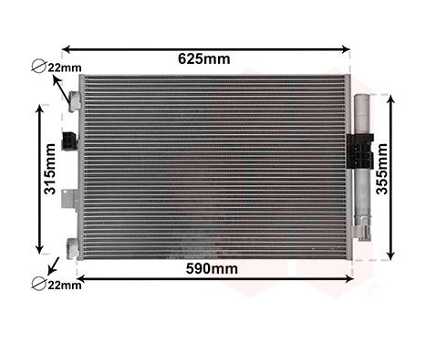 Kondensor, klimatanläggning 18015709 International Radiators