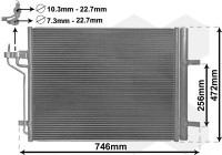 Kondensor, klimatanläggning 18015710 International Radiators