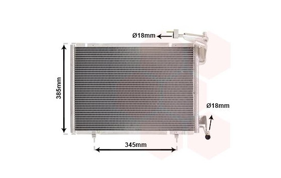 Kondensor, klimatanläggning 18015718 International Radiators