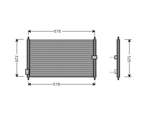 Kondensor, klimatanläggning 25005086 International Radiators