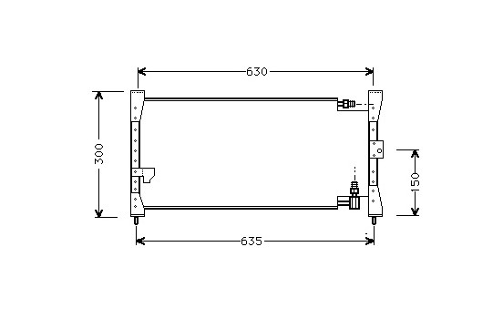Kondensor, klimatanläggning 25005088 International Radiators