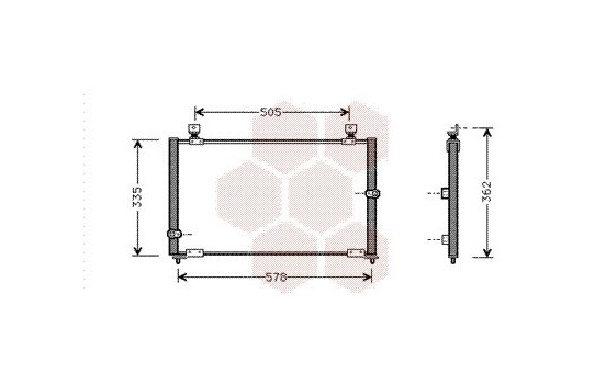 Kondensor, klimatanläggning 25005108 International Radiators