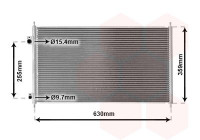 Kondensor, klimatanläggning 25005165 International Radiators