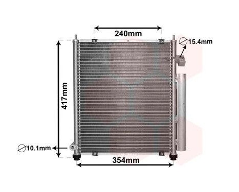 Kondensor, klimatanläggning 25005197 International Radiators