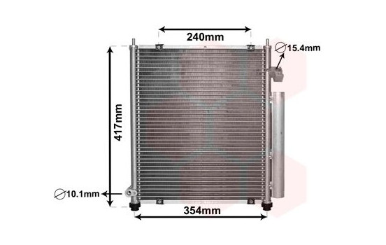 Kondensor, klimatanläggning 25005197 International Radiators