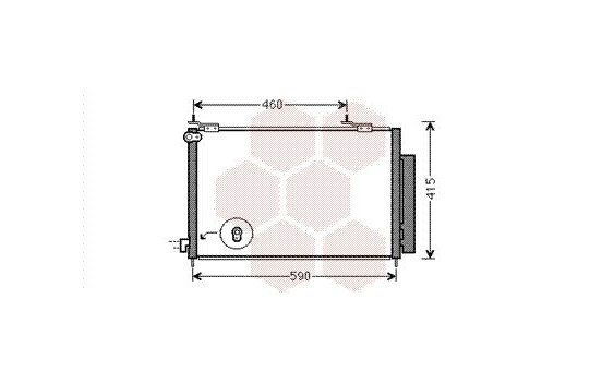Kondensor, klimatanläggning 25005242 International Radiators