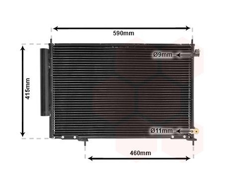Kondensor, klimatanläggning 25005242 International Radiators