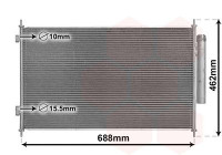 Kondensor, klimatanläggning 25015700 International Radiators