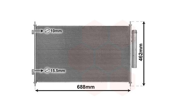 Kondensor, klimatanläggning 25015700 International Radiators