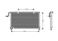 Kondensor, klimatanläggning 27005106 International Radiators