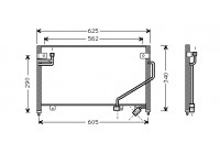 Kondensor, klimatanläggning 27005120 International Radiators