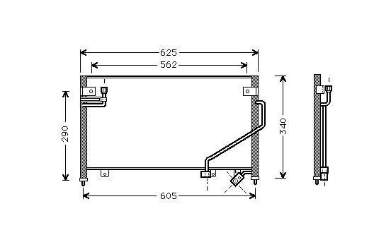 Kondensor, klimatanläggning 27005120 International Radiators