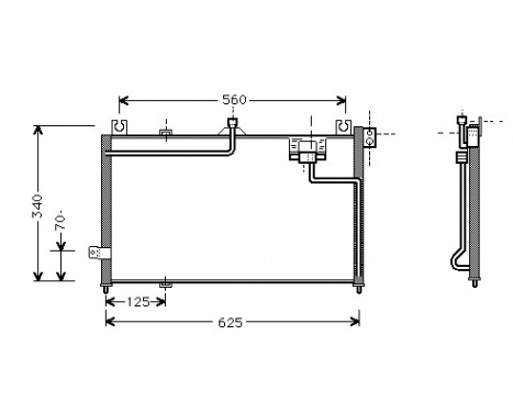 Kondensor, klimatanläggning 27005125 International Radiators