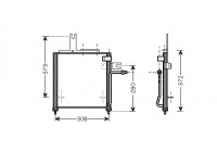 Kondensor, klimatanläggning 27005156 International Radiators