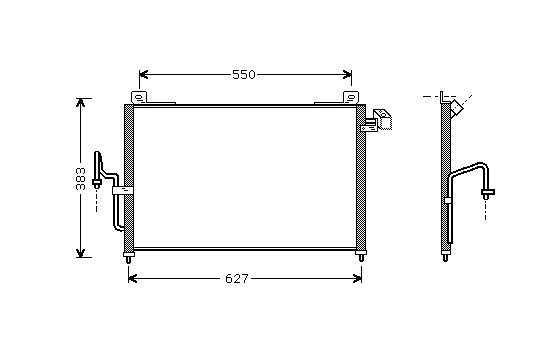 Kondensor, klimatanläggning 27005159 International Radiators