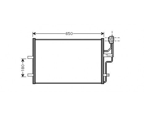 Kondensor, klimatanläggning 27005186 International Radiators