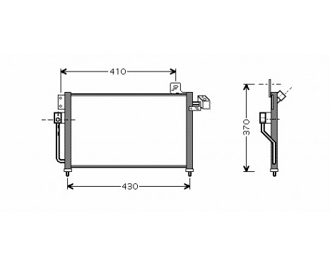 Kondensor, klimatanläggning 27005195 International Radiators