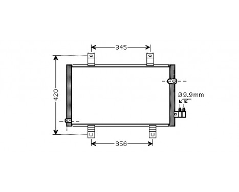 Kondensor, klimatanläggning 27005209 International Radiators