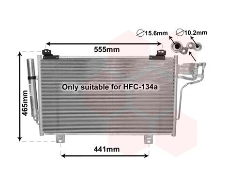 Kondensor, klimatanläggning 27005261 International Radiators