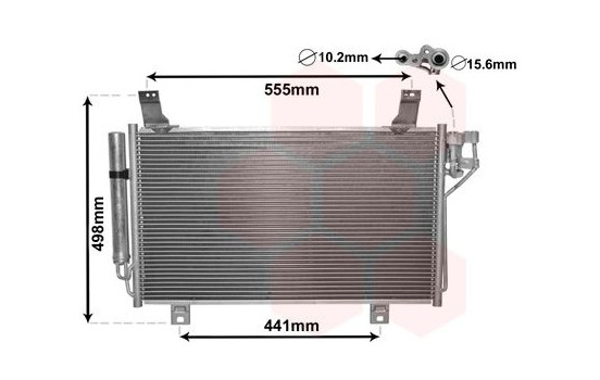 Kondensor, klimatanläggning 27005264 International Radiators