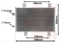 Kondensor, klimatanläggning 27015702 International Radiators