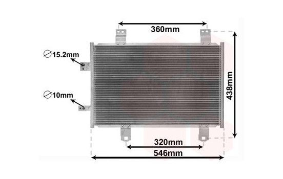 Kondensor, klimatanläggning 27015702 International Radiators