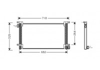 Kondensor, klimatanläggning 28005044 International Radiators