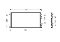 Kondensor, klimatanläggning 28005058 International Radiators