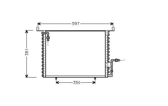 Kondensor, klimatanläggning 30005194 International Radiators