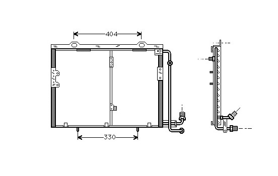 Kondensor, klimatanläggning 30005207 International Radiators