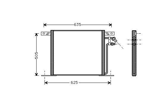 Kondensor, klimatanläggning 30005220 International Radiators