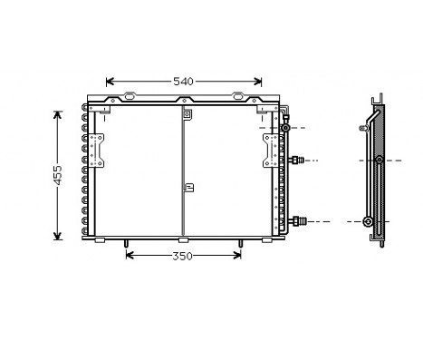 Kondensor, klimatanläggning 30005221 International Radiators