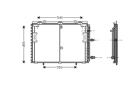 Kondensor, klimatanläggning 30005221 International Radiators