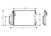 Kondensor, klimatanläggning 30005257 International Radiators