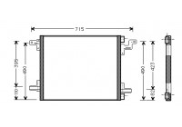 Kondensor, klimatanläggning 30005270 International Radiators