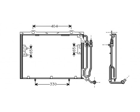 Kondensor, klimatanläggning 30005279 International Radiators