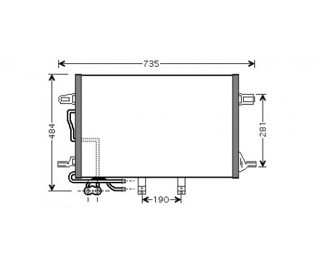 Kondensor, klimatanläggning 30005307 International Radiators